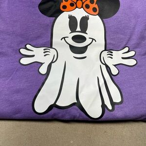 NWOT Minnie Mouse Glow in the Dark Ghost Unisex T shirts -XL Bella Canvas